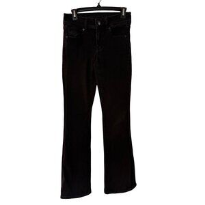 American Eagle Womens Next Level Stretch Jeans Size 2 Regular Black Flare Fit